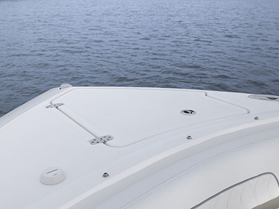 Anchor locker on Pursuit D 286.