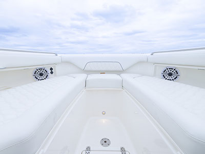 Bow seating on a Pursuit Dual Console.