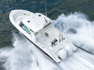 Pursuit Boat D 326 Luxury Dual Console Running