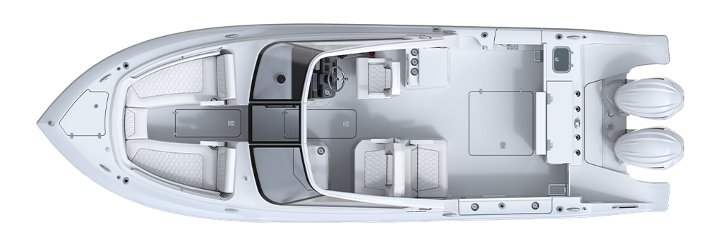 Pursuit DC 286 Dual Console Plan View