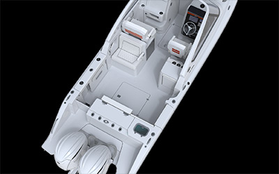 Rendering of the All New Pursuit DC 286 Dual Console.