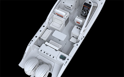 Rendering of the All New Pursuit DC 286 Dual Console.