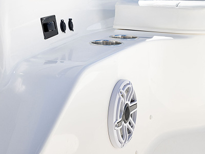 Pursuit boats with JL Audio Speakers.