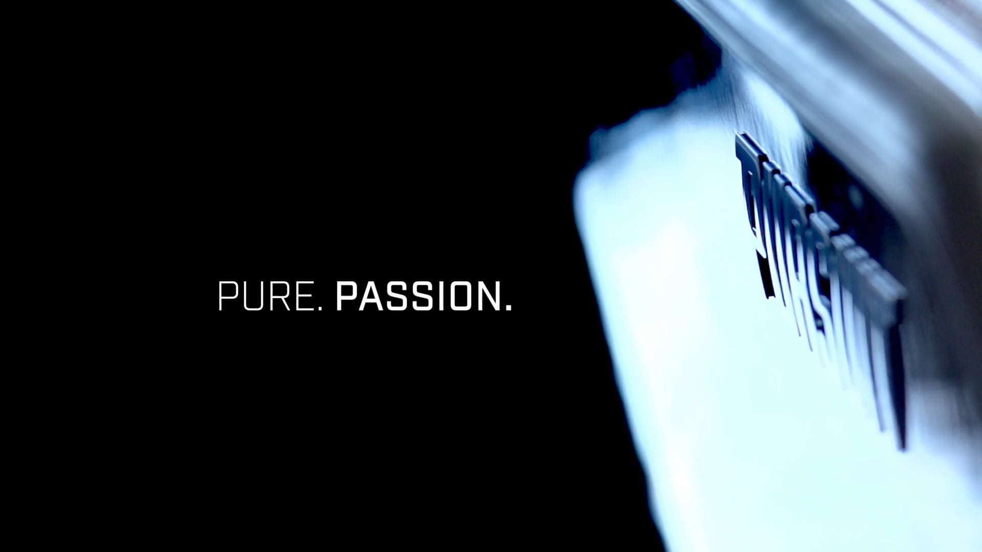 Dramatic image of Pursuit logo on the hull.